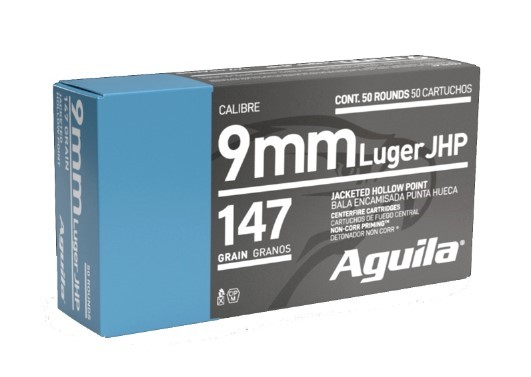 AGUILA 9MM 147GR JHP 50 - Win Repeating Arms Promotion